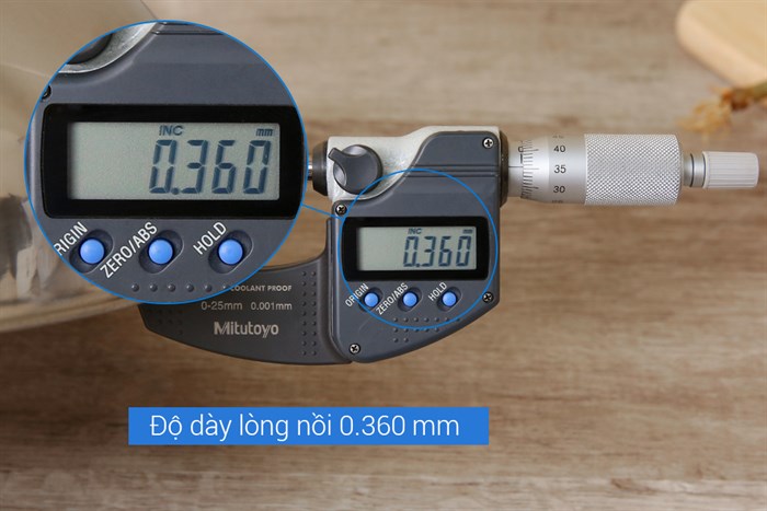 Nồi lẩu inox 3 đáy nắp kính 24 cm Fivestar NL24-3DG Màu Bạc