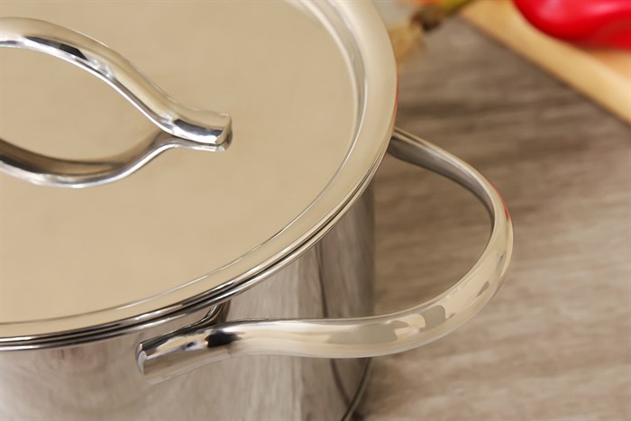 Nồi inox 304 3 đáy nắp inox 16 cm Fivestar N16-304OV Màu Bạc