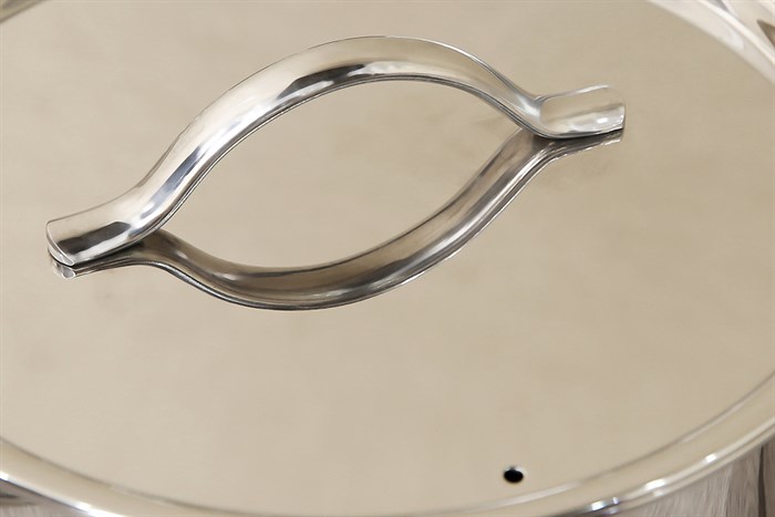 Nồi inox 304 3 đáy nắp inox 16 cm Fivestar N16-304OV Màu Bạc