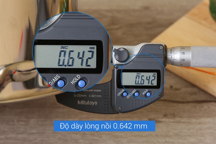 Nồi inox 304 3 đáy nắp inox 20 cm Fivestar N20-304OV Màu Bạc