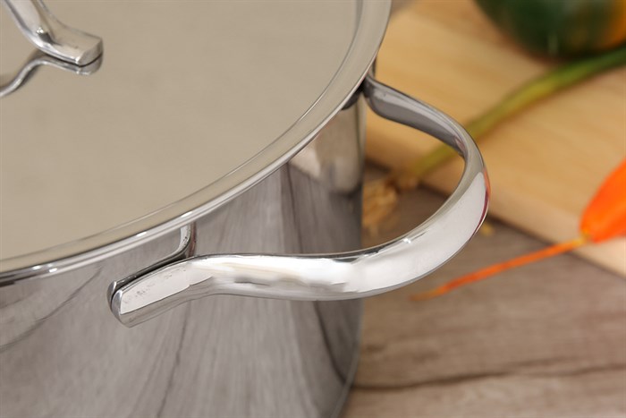 Nồi inox 304 3 đáy nắp inox 24 cm Fivestar N24-304OV Màu Bạc