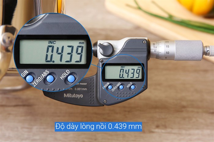 Bộ 3 nồi inox 3 đáy nắp kính Fivestar FSB3IN004 Màu Bạc Inox