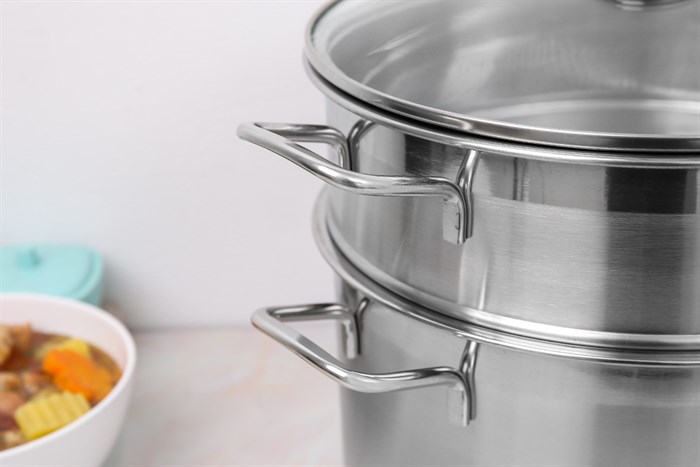 Bộ nồi xửng inox nắp kính 28 cm Fivestar HT Cook HTNX28001 Màu Bạc