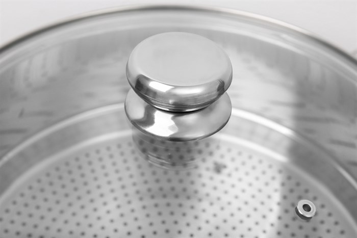 Bộ nồi xửng inox nắp kính 28 cm Fivestar HT Cook HTNX28001 Màu Bạc