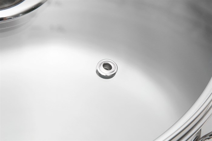 Nồi inox 3 đáy nắp kính 24 cm Happycook N24-NMG Màu Bạc Inox