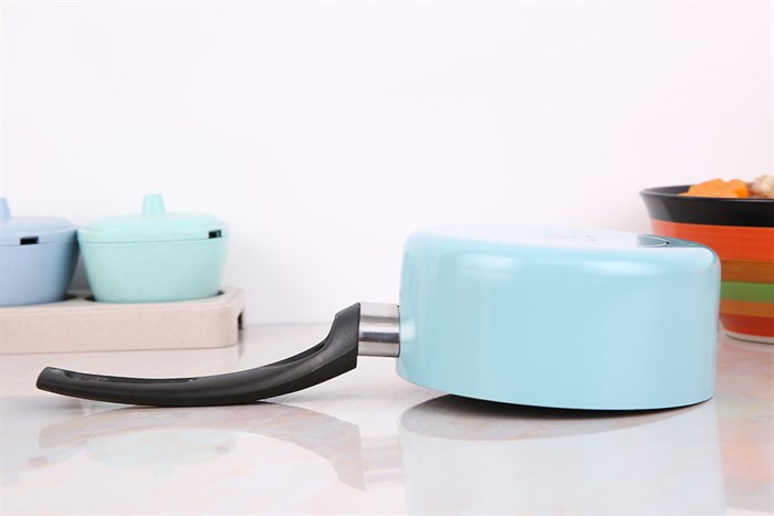 Bộ chảo quánh nhôm nắp kính 14 cm Smartcook Baby Star SM-611420MB Màu Xanh ngọc