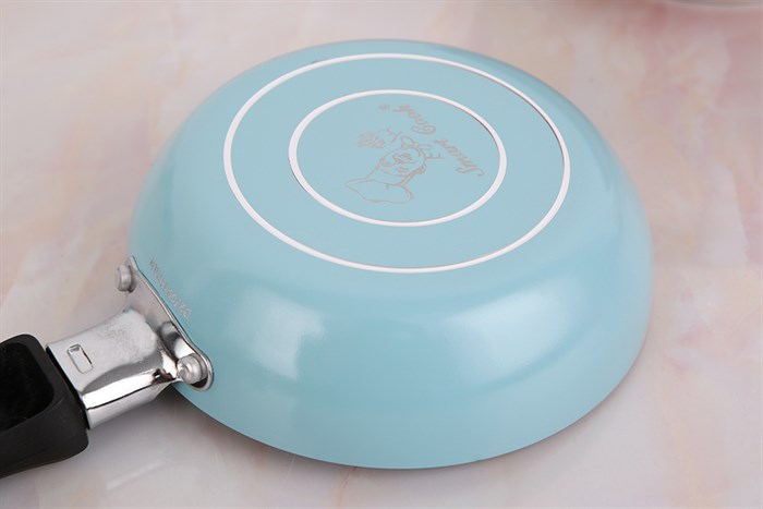 Bộ chảo quánh nhôm nắp kính 14 cm Smartcook Baby Star SM-611420MB Màu Xanh ngọc