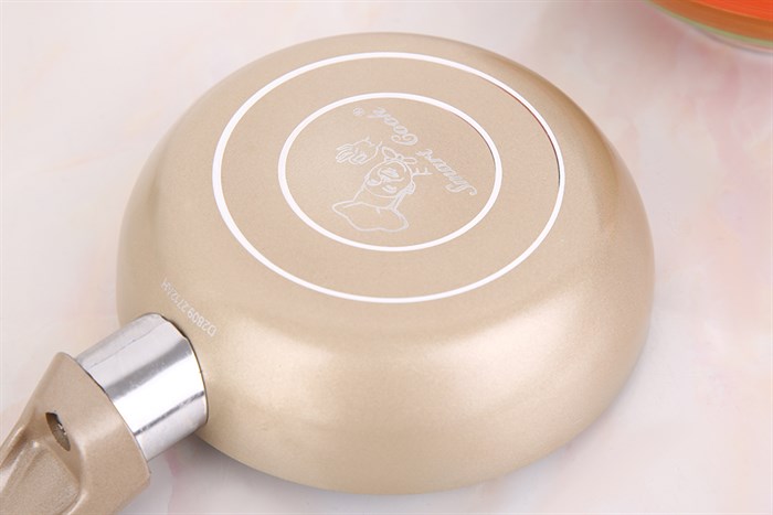 Bộ chảo quánh nhôm nắp kính 14 cm Smartcook Baby Star SM-611420LY Màu Vàng đồng