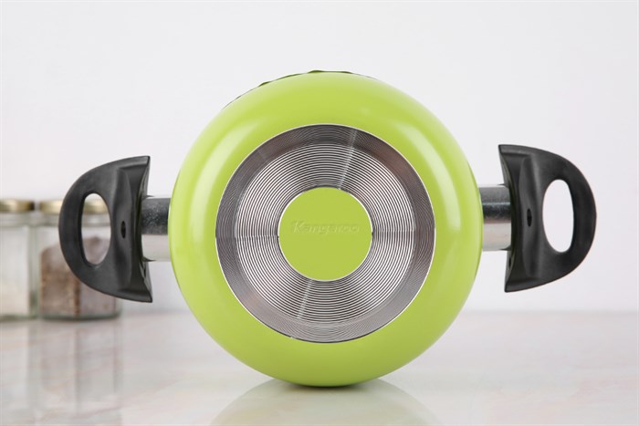 Bộ 3 nồi nhôm chống dính nắp kính Kangaroo KG993MX Màu Xanh lá