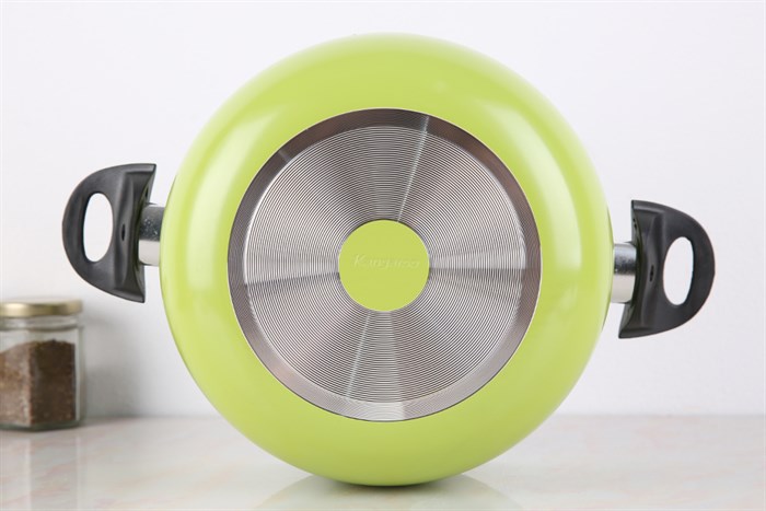 Bộ 3 nồi nhôm chống dính nắp kính Kangaroo KG993MX Màu Xanh lá