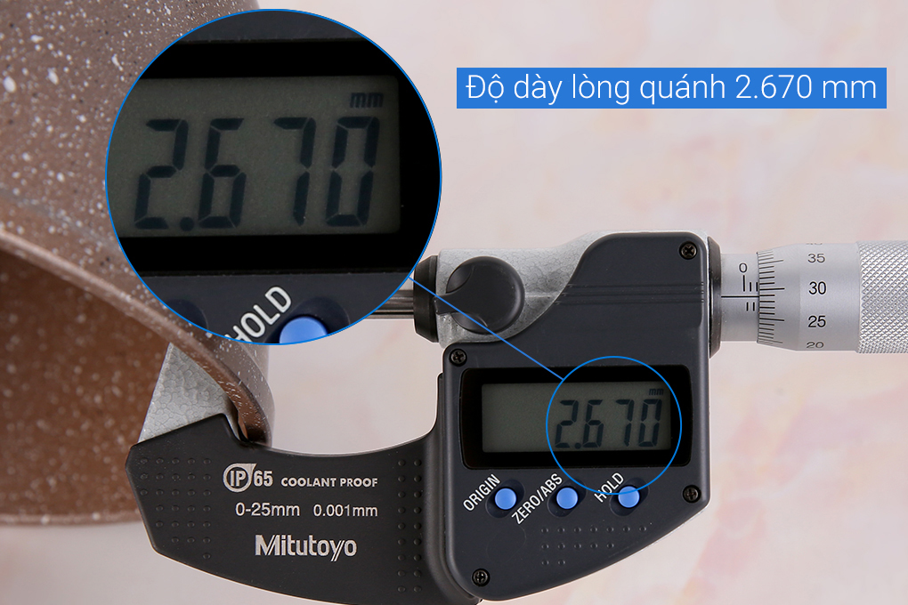 Bộ nồi quánh nhôm chống dính nắp kính Kangaroo KG992MX Màu Nâu