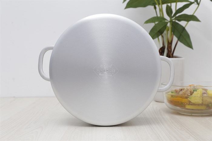 Nồi nhôm anod nắp nhôm 24 cm Sunhouse SH6542-24 Màu Bạc