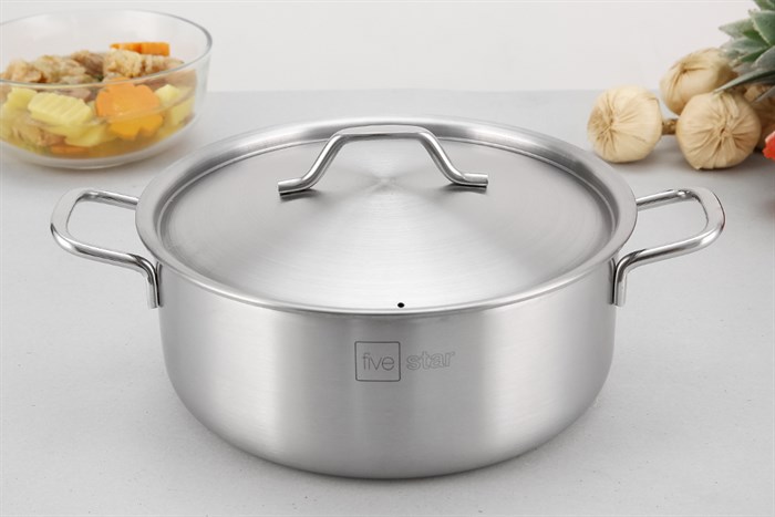 Bộ 3 nồi inox nắp inox Fivestar FV-06DN Màu Inox