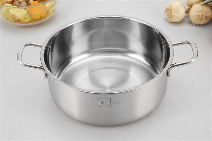 Bộ 3 nồi inox nắp inox Fivestar FV-06DN Màu Inox