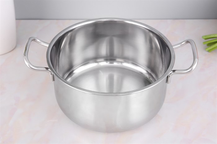 Nồi inox 3 đáy nắp inox 20 cm Fivestar FSN20-SW Màu Inox