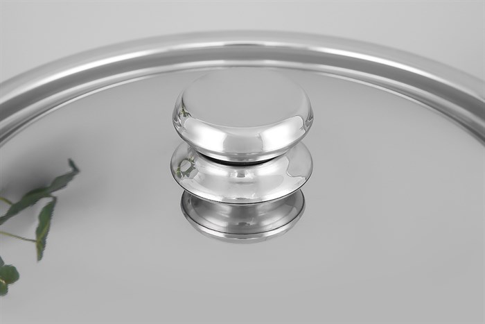 Nồi inox 3 đáy nắp inox 28 cm Fivestar FSN28-SW Màu Inox