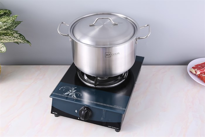 Nồi inox nắp inox 26 cm HT Cook N26-1DHT Màu Bạc Inox