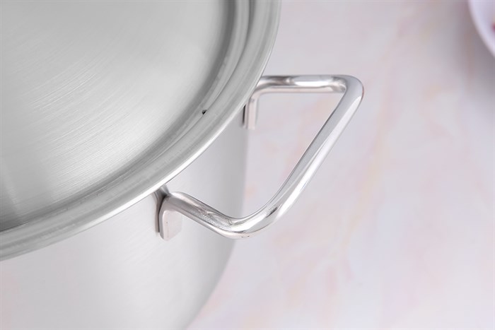 Nồi inox nắp inox 28 cm HT Cook N28-1DHT Màu Bạc Inox