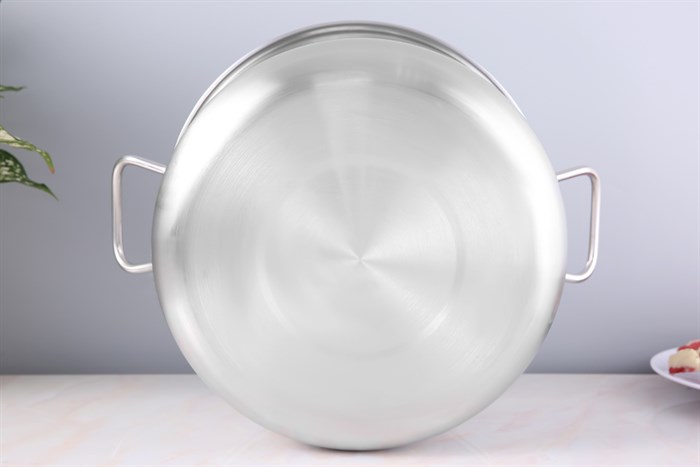Nồi inox nắp inox 28 cm HT Cook N28-1DHT Màu Bạc Inox