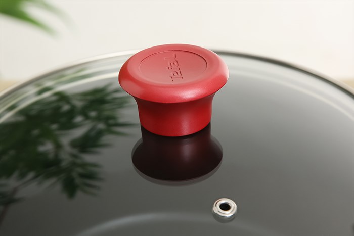 Nồi nhôm chống dính nắp kính 22 cm Tefal So Chef G1354595 Màu Đỏ