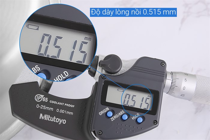 Nồi inox 3 đáy nắp inox 18 cm Delites NR003-18 Màu Bạc Inox