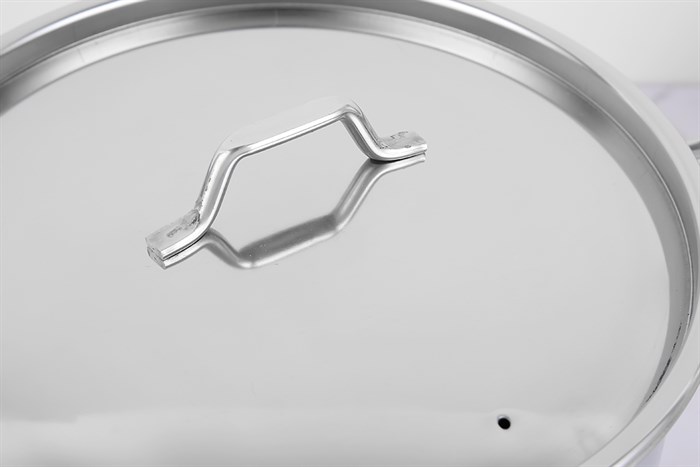 Nồi inox 3 đáy nắp inox 24 cm Delites NR003-24 Màu Bạc