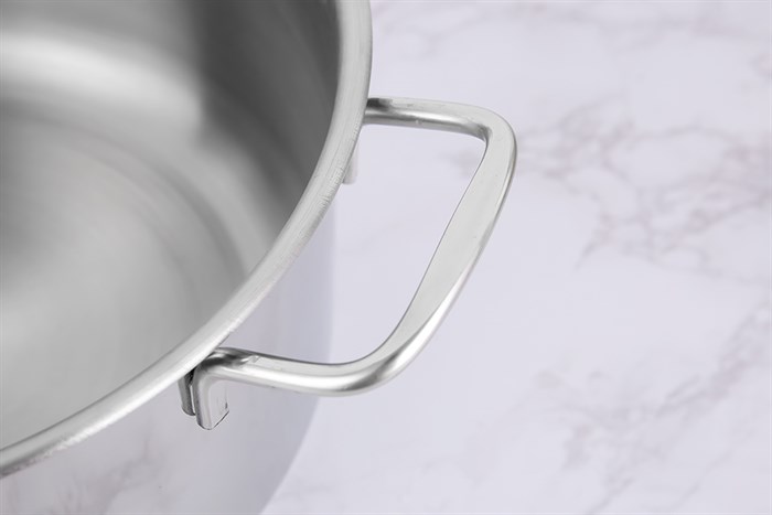 Nồi inox 3 đáy nắp inox 24 cm Delites NR003-24 Màu Bạc