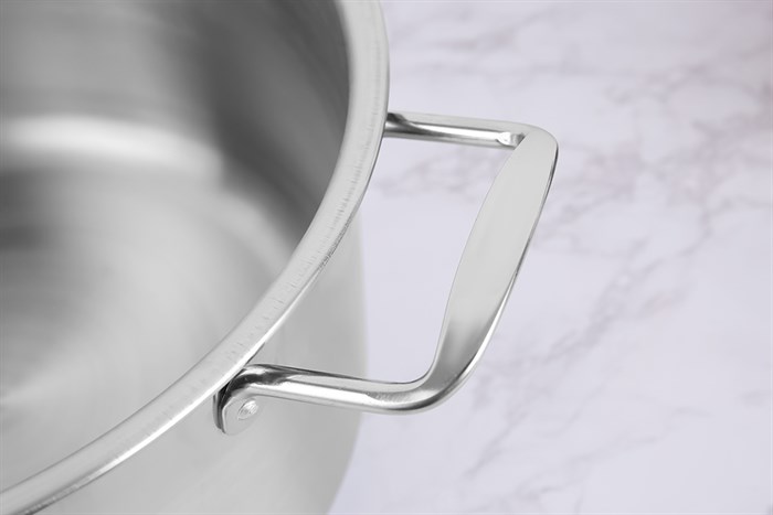 Nồi inox nắp kính 28 cm Delites NR004-28 Màu Bạc