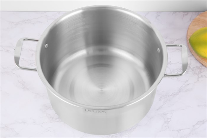 Nồi inox nắp kính 28 cm Delites NR004-28 Màu Bạc