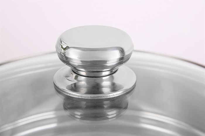 Bộ nồi xửng inox 1 đáy nắp kính 24 cm Delites XR001-24 Màu Bạc