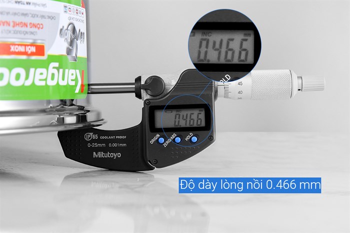 Nồi inox 5 đáy nắp kính 26 cm Kangaroo KG876XL Màu Bạc Inox