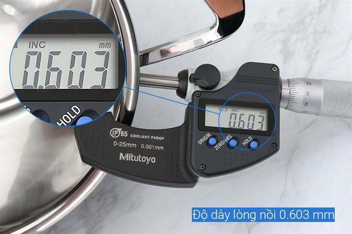 Bộ 3 nồi inox 5 đáy nắp kính Kangaroo KG3CS2 Màu Bạc Inox