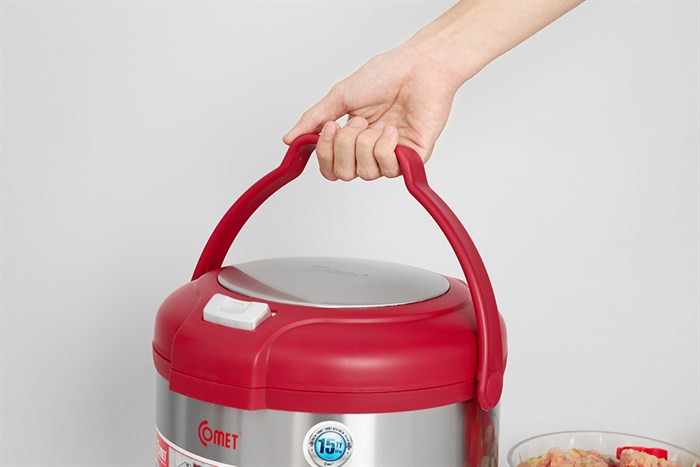 Nồi ủ nhiệt đa năng 5 lít Comet CM7661R Màu Đỏ