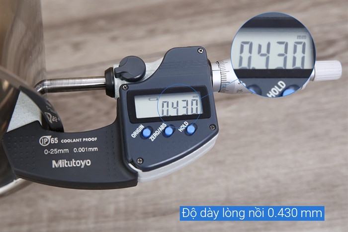 Bộ 3 nồi inox 3 đáy nắp kính Hommy BE005 Màu Bạc Inox