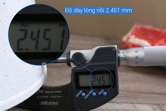 Nồi nhôm chống dính nắp kính 24 cm Kangaroo KG995L Màu Trắng