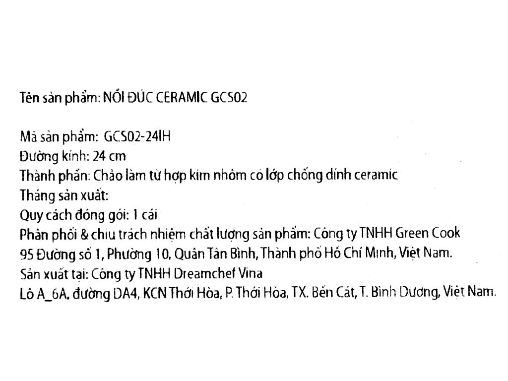 Nồi đúc Ceramic Green Cook GCS02-24IH 24cm 8