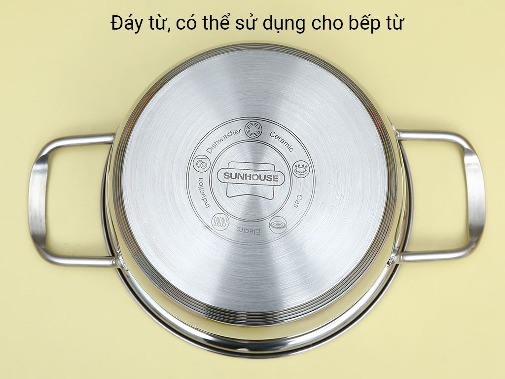 Nồi inox 5 đáy Sunhouse SHG788-16 16cm 5