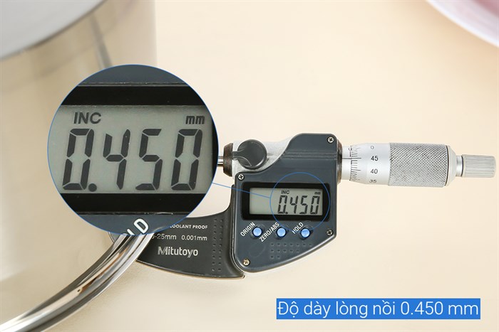 Bộ 3 nồi inox 5 đáy nắp kính Kalite KL-333 Màu Bạc Inox