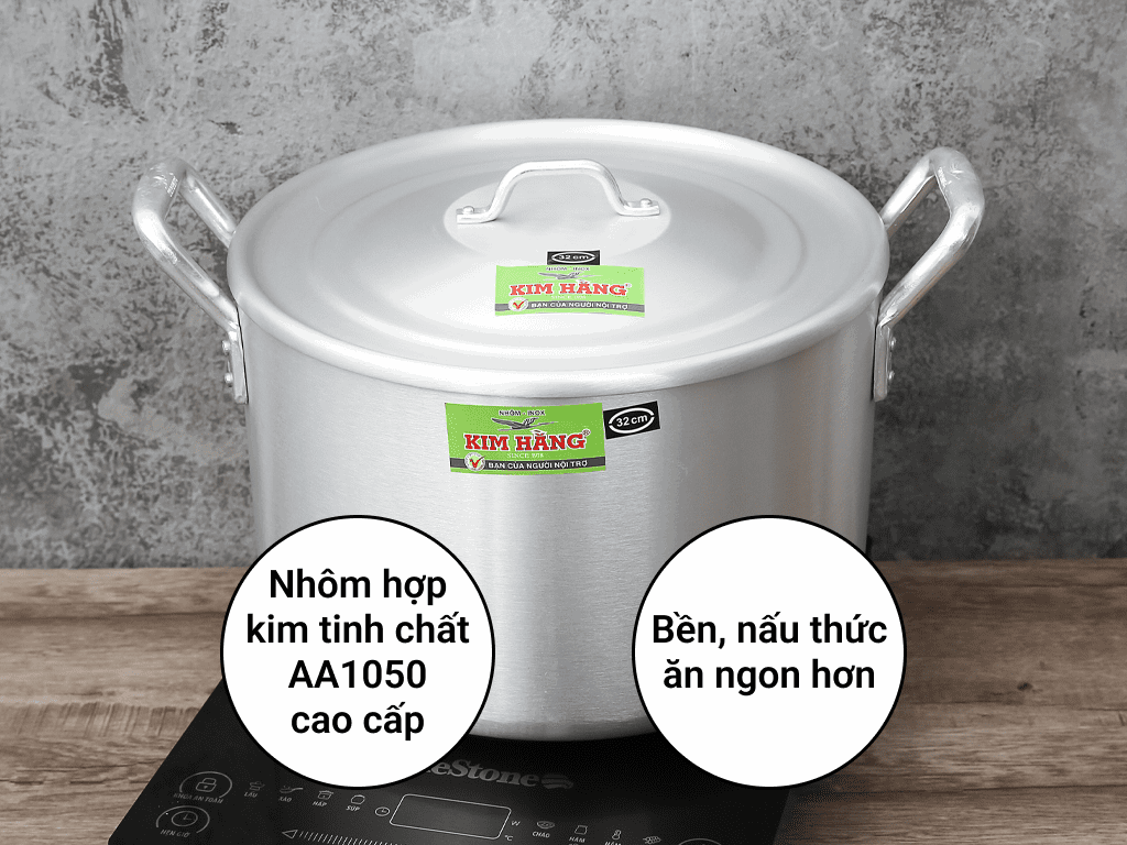Nồi soup nhôm Kim Hằng Pot KHG0101 32cm 2