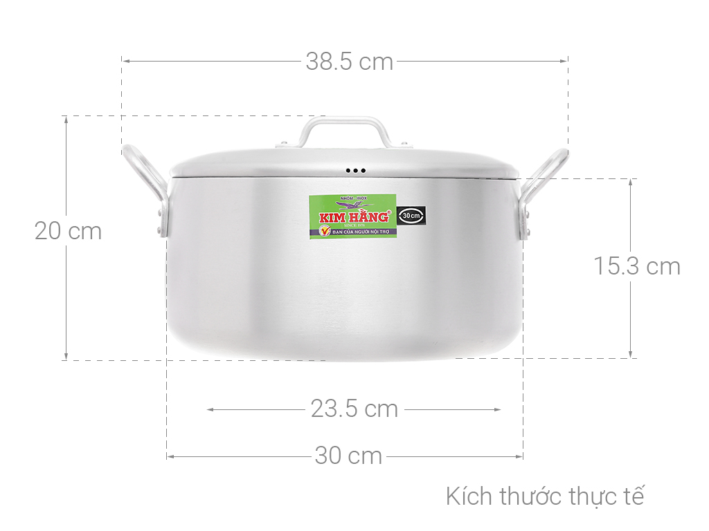 Nồi nhật nhôm Kim Hằng KHG9587 30cm 6