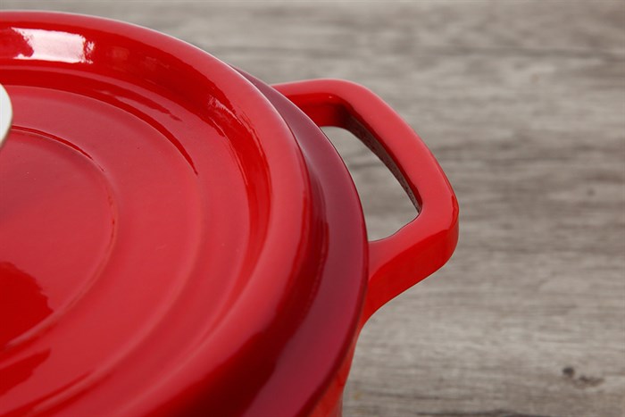 Nồi gang đúc 20 cm Rapido RK20-RD Màu Đỏ