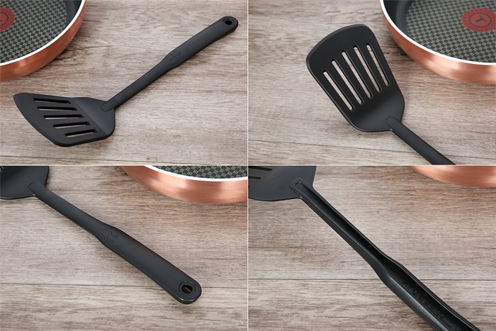 Bộ quánh chảo sạn vá nhôm chống dính Tefal G803S695 Màu Vàng đồng