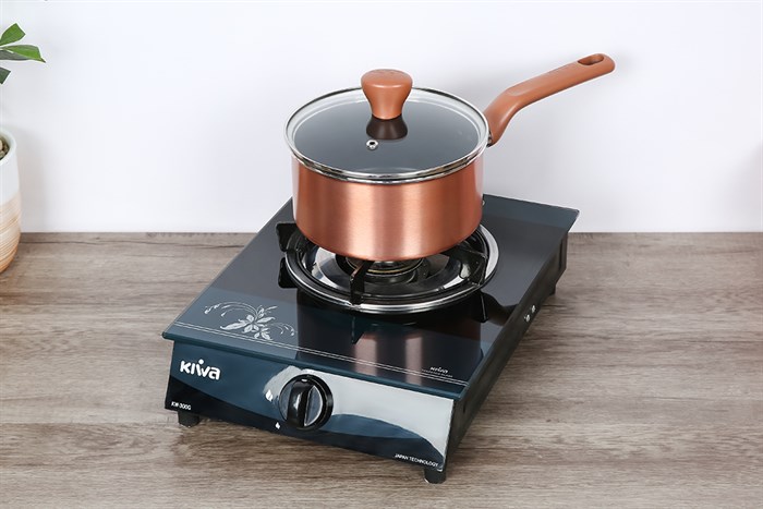 Bộ quánh chảo sạn vá nhôm chống dính Tefal G803S695 Màu Vàng đồng