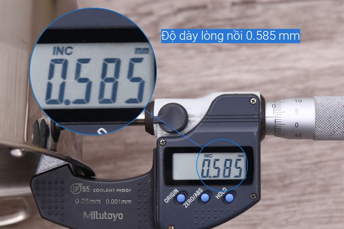 Nồi inox 3 đáy nắp kiếng 16 cm Smartcook SM2400MN Màu Bạc Inox