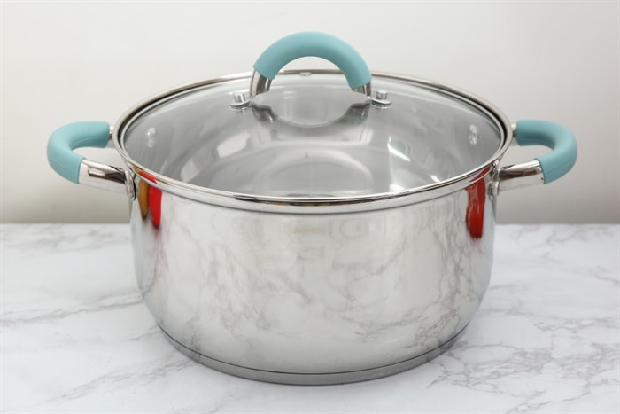 Bộ 2 nồi inox 3 đáy nắp kính Hommy CW-S051-4 Màu Bạc Inox