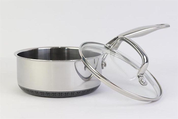 Quánh inox 3 đáy nắp kính 16 cm Kims Cook N316M