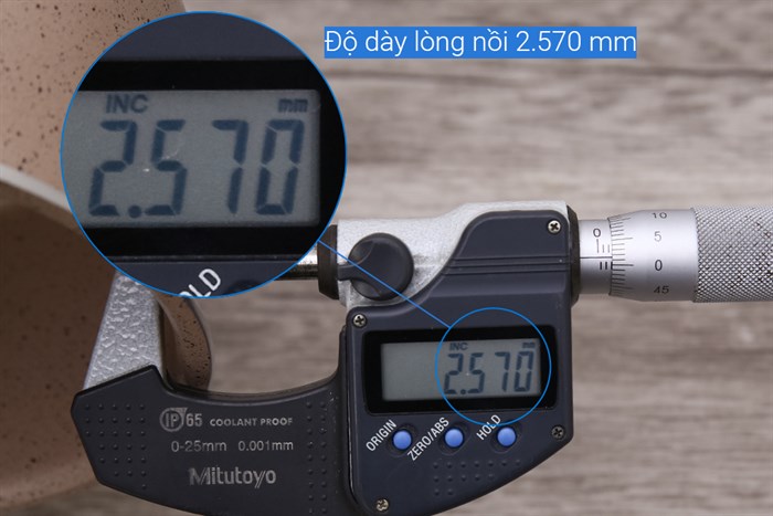 Nồi nhôm chống dính nắp kính 16 cm Hommy NE006-16 Màu Nâu nhạt