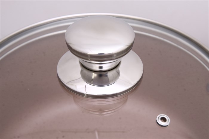 Nồi nhôm chống dính nắp kính 20 cm Hommy NE008-20 Màu Nâu nhạt