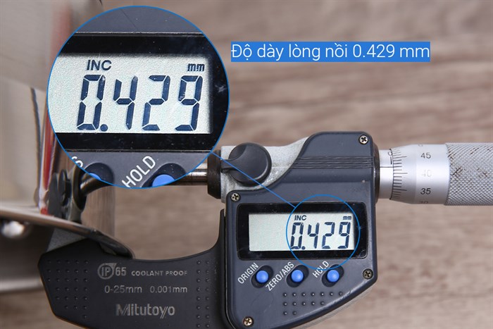 Nồi inox 3 đáy nắp inox 16 cm Delites NE012-16 Màu Inox