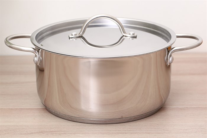 Nồi inox 3 đáy nắp inox 20 cm Delites NE013-20 Màu Inox